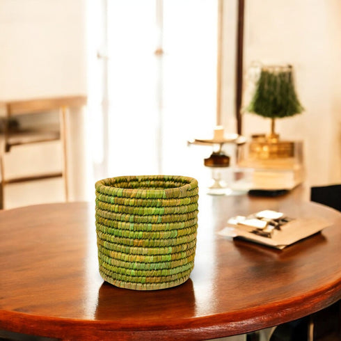 Handcrafted Sabai Grass Small Utility Container