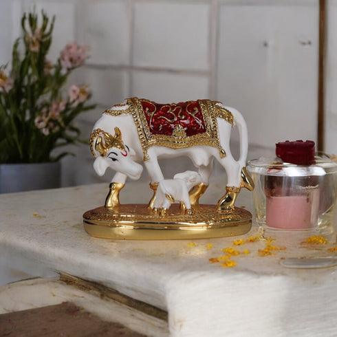 Natriel Kamdhenu Cow Statue