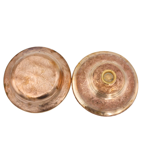 Natriel Kashmiri Copper Plate with Lid