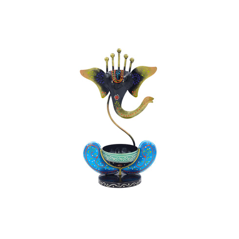 Natriel Lord Ganesha Design T-Light Holder