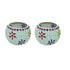 Natriel Mosaic T-light - Floral Pattern - Set of 2