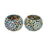Mosaic T-light - Floral Pattern - Set of 2