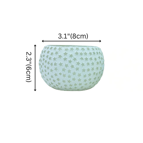 Mosaic T-light - Star Pattern - Set of 2