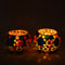 Natriel Multicolour Mosaic T-light Holders – Set of 2