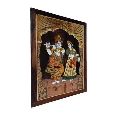 Natriel Mysore Inlay Radha Krishna Wall Decor