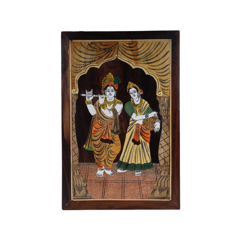Mysore Inlay Radha Krishna Wall Decor