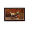 Natriel Mysore Inlay Rosewood Painting of a Lady with Cattle and Temple