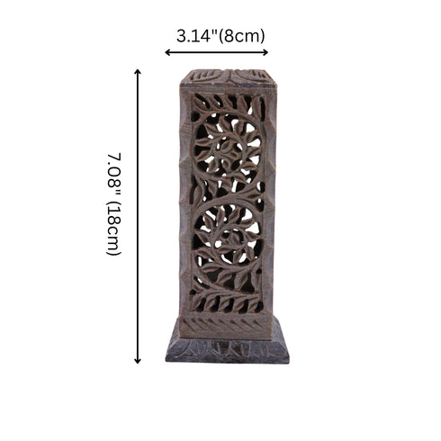 Natriel Soapstone Incense Stick/Candle Holder