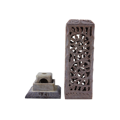 Natriel Soapstone Incense Stick/Candle Holder