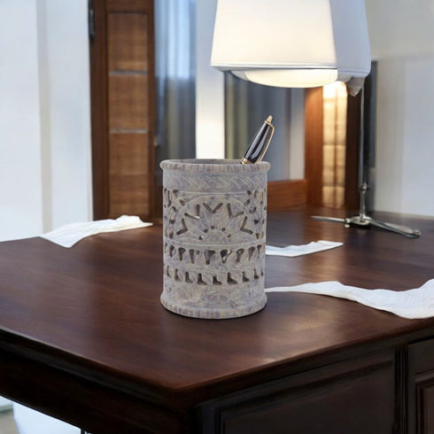 Natriel Soapstone Pen Holder