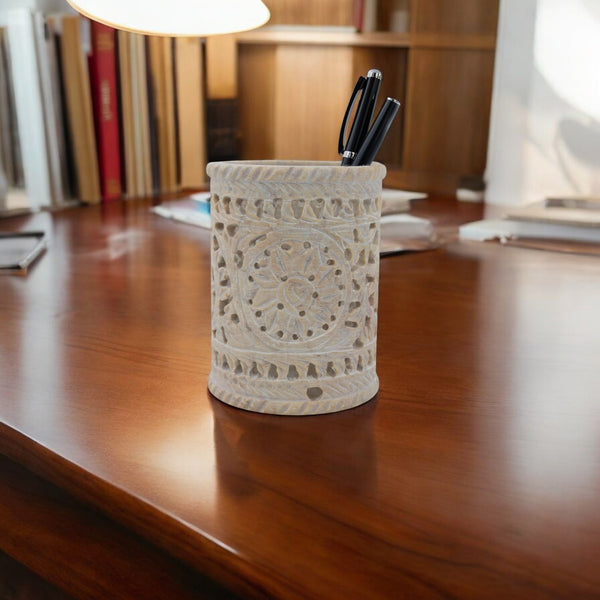 Natriel Soapstone Pen Holder