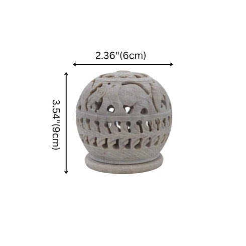 Natriel Soapstone T-light Candle Holder