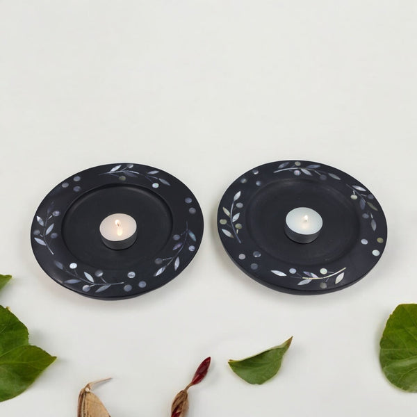 Natriel Soapstone T-light Candle Holder