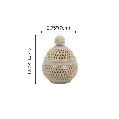 Natriel Soapstone T-light Candle Holderr