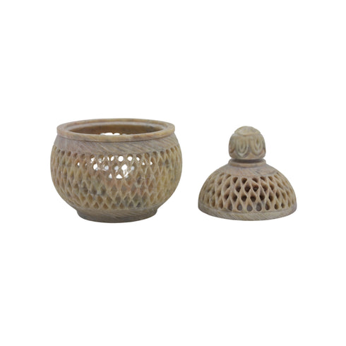 Natriel Soapstone T-light Candle Holderr