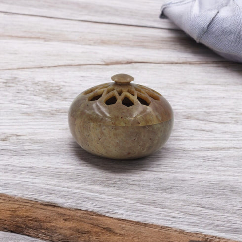 Natriel Soapstone T-light Candle Holderr