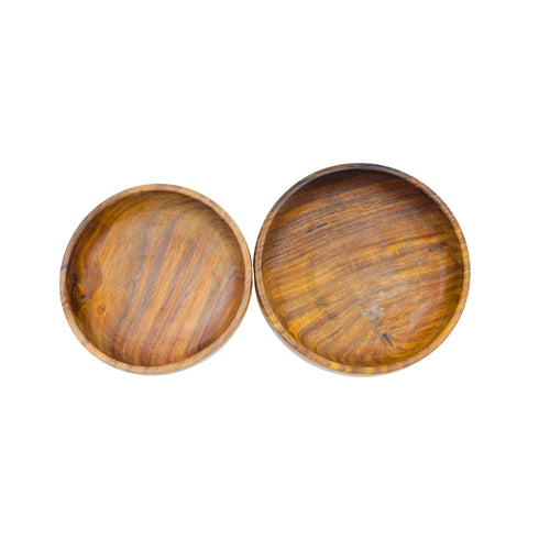 Natriel Wooden Bowls Set of 2