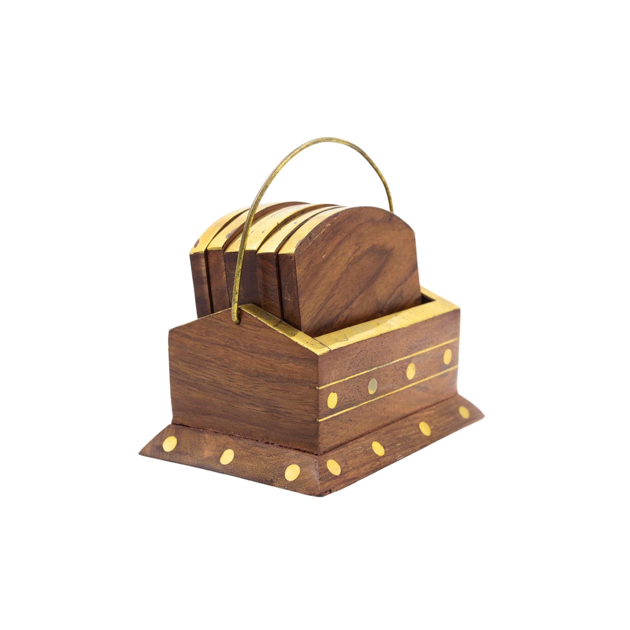 Natriel Wooden Coasters Set