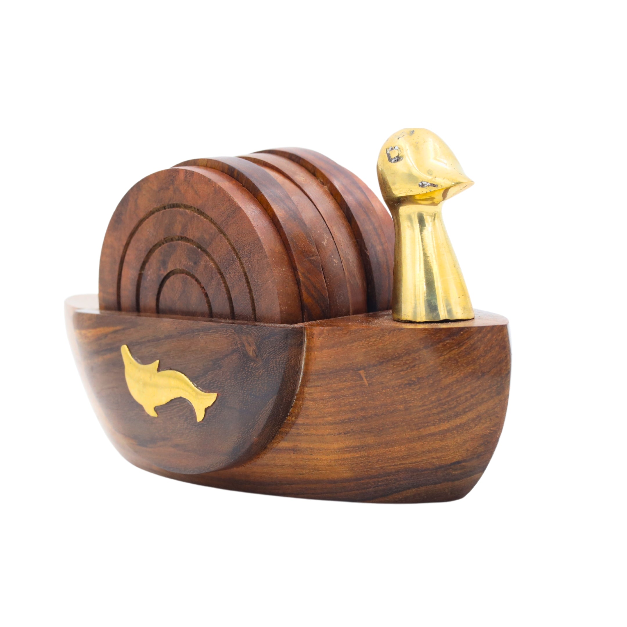 Natriel Wooden Coasters Set