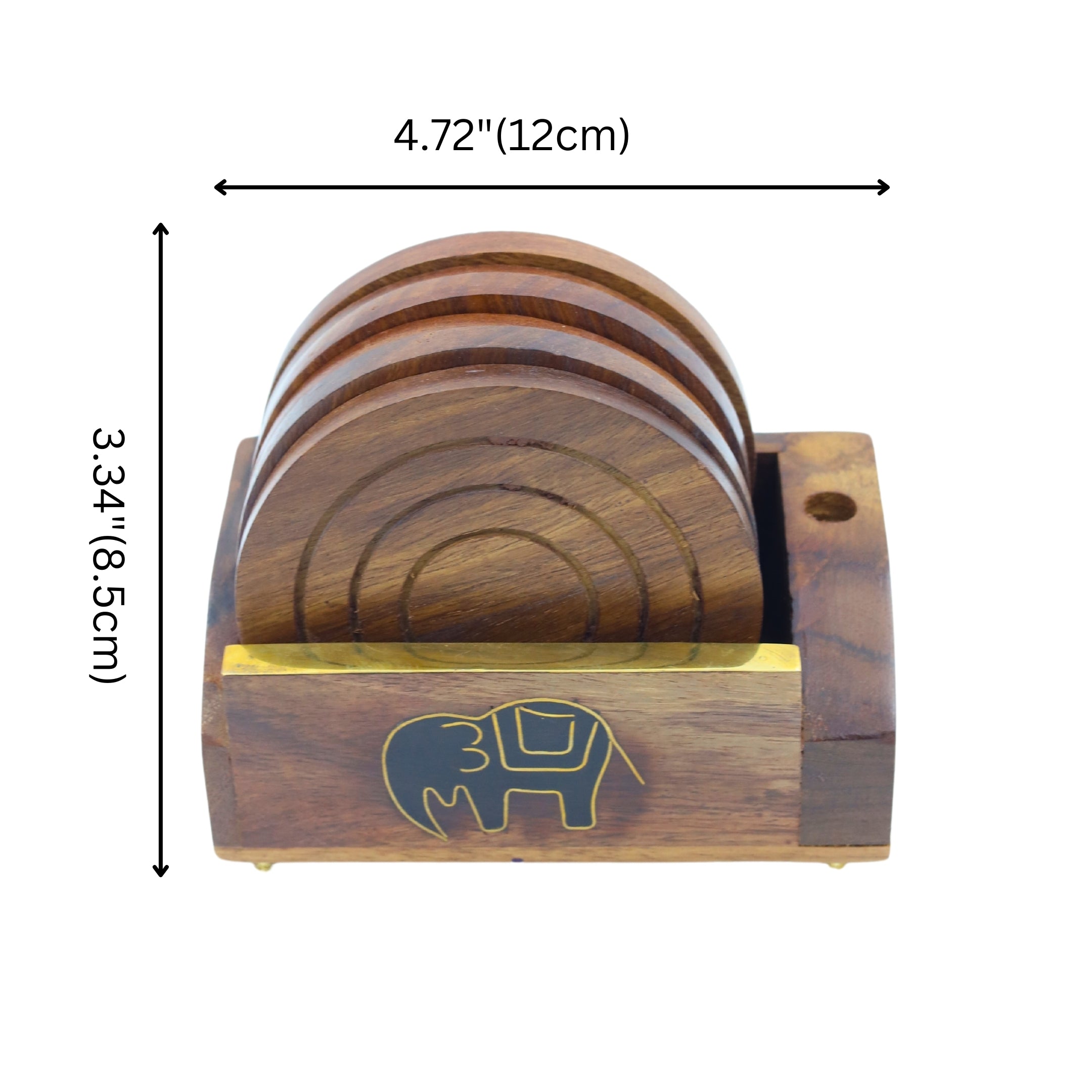 Natriel Wooden Coasters Set