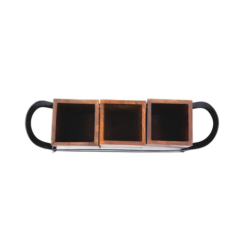 Natriel Wooden Cutlery Holder