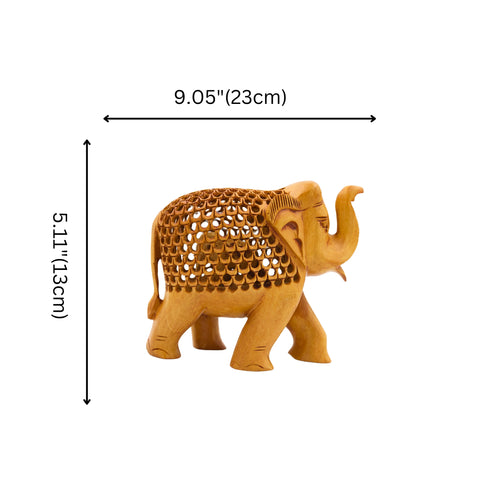 Natriel Wooden Elephant Statue