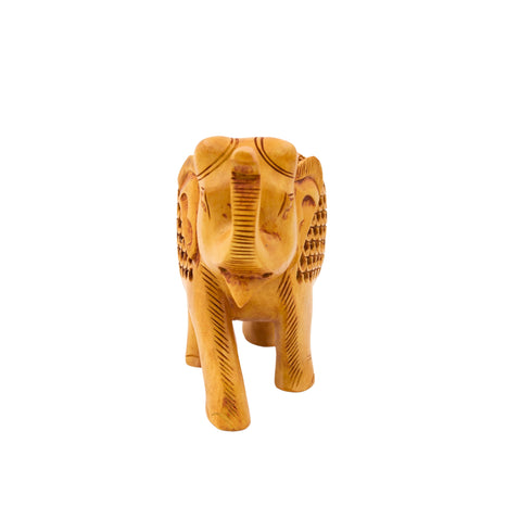 Natriel Wooden Elephant Statue