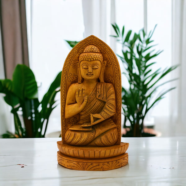 Natriel Wooden Idol of Lord Buddha