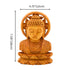 Natriel Wooden Idol of Lord Buddha