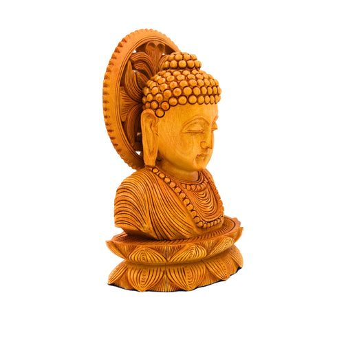 Natriel Wooden Idol of Lord Buddha