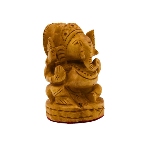 Natriel Wooden Idol of Lord Ganesha