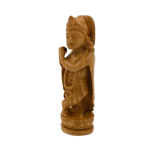 Natriel Wooden Idol of Lord Krishna