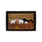 Wooden Mysore Inlay Painting of Group of Elephants