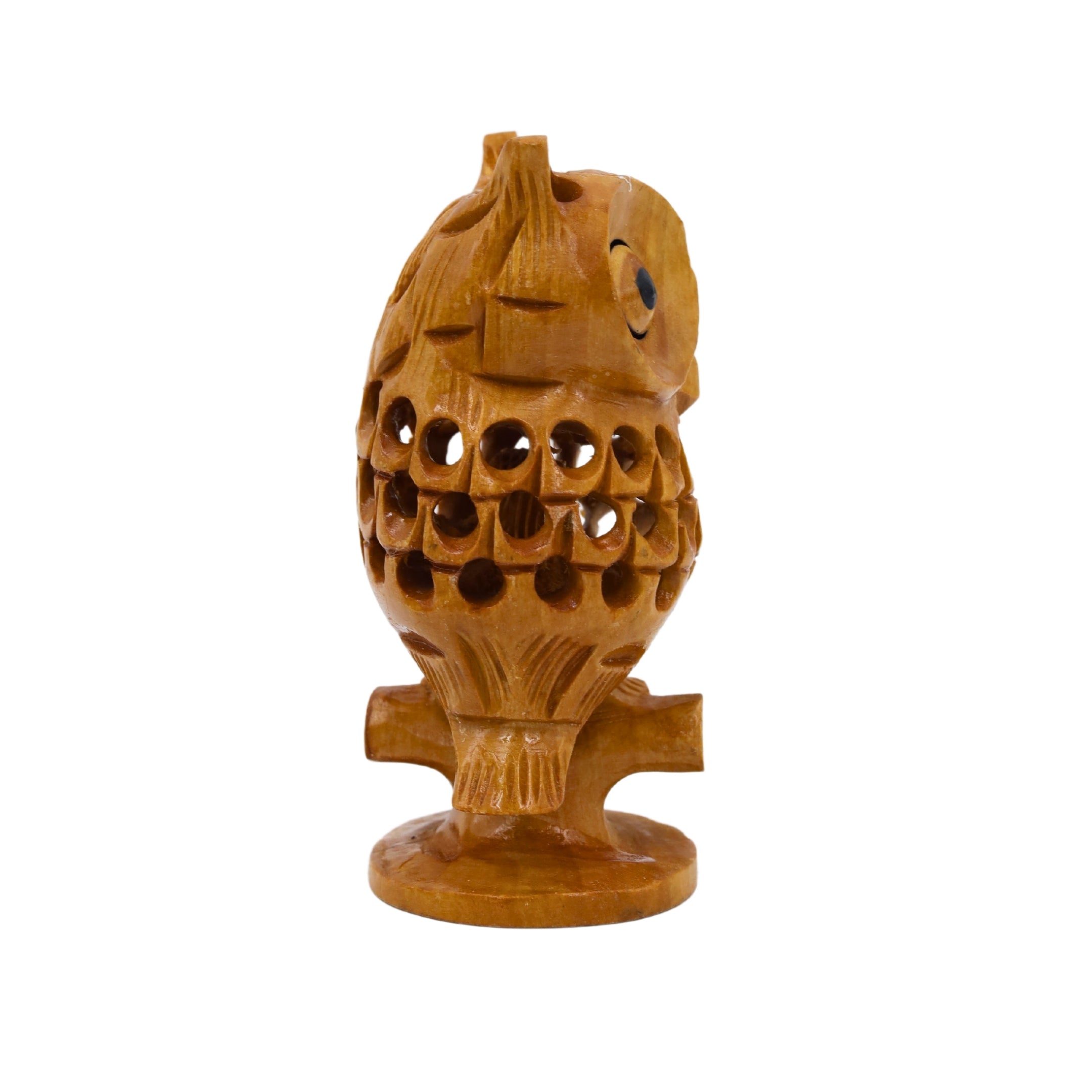 Natriel Wooden Owl Statue