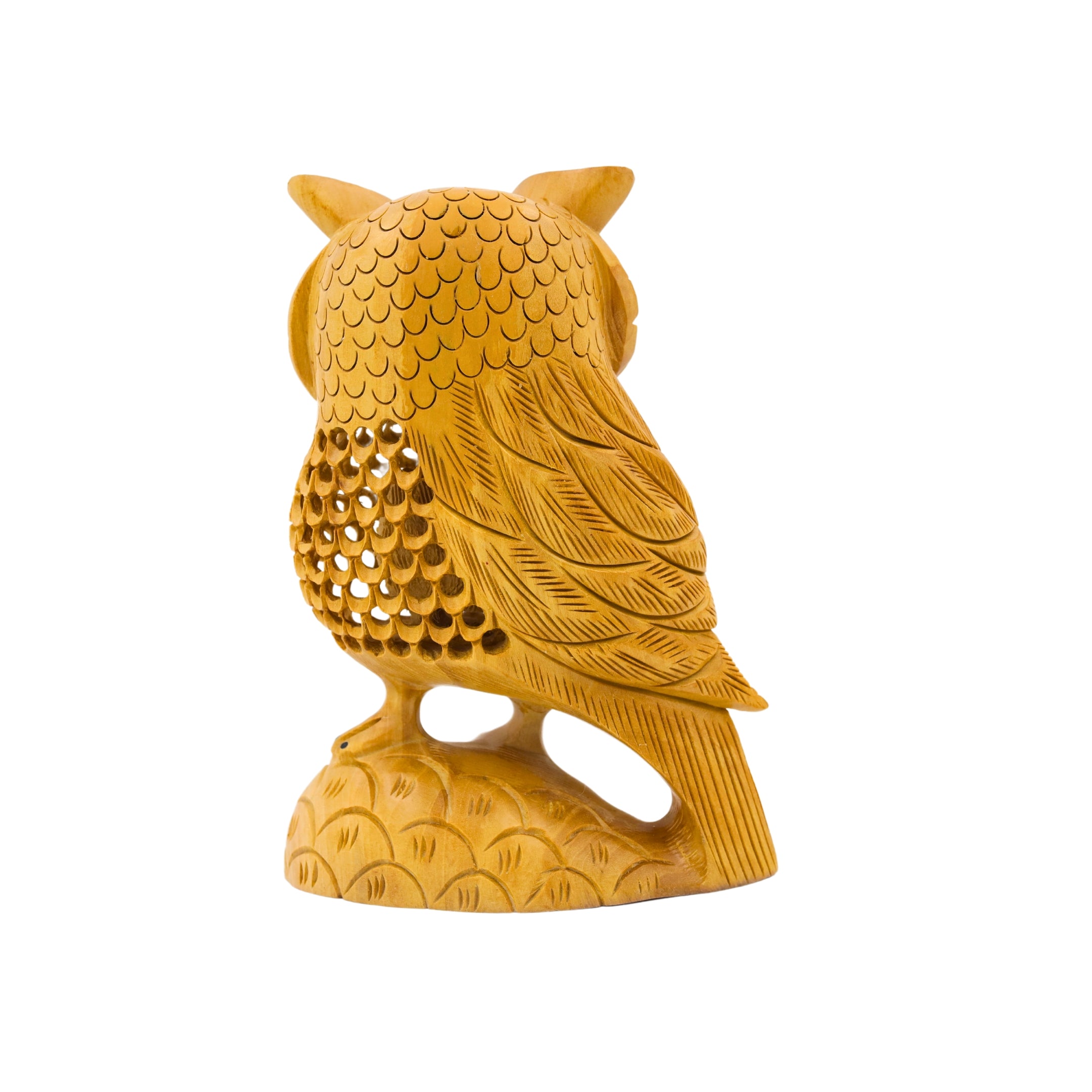 Natriel Wooden Owl Statue