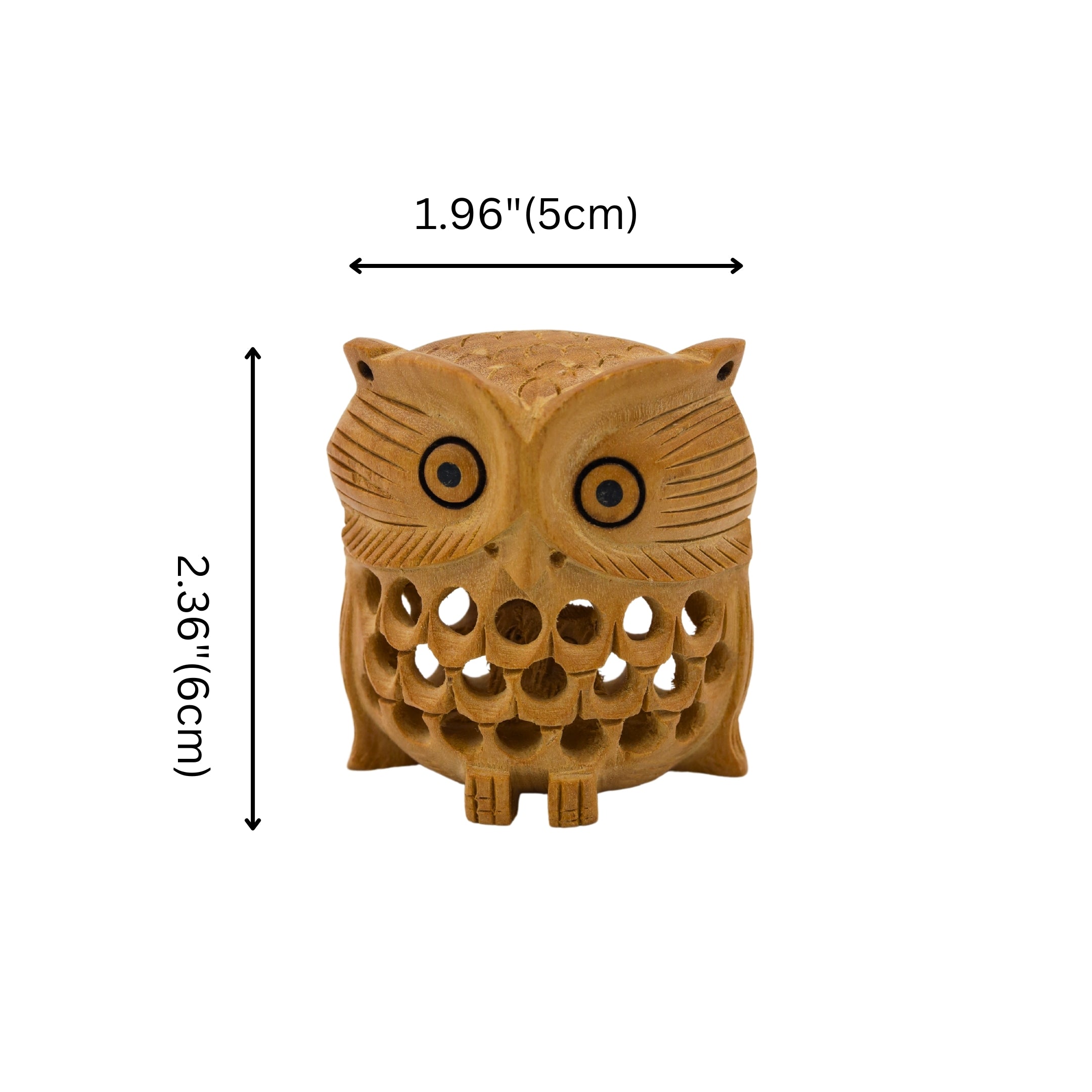 Natriel Wooden Owl Statue