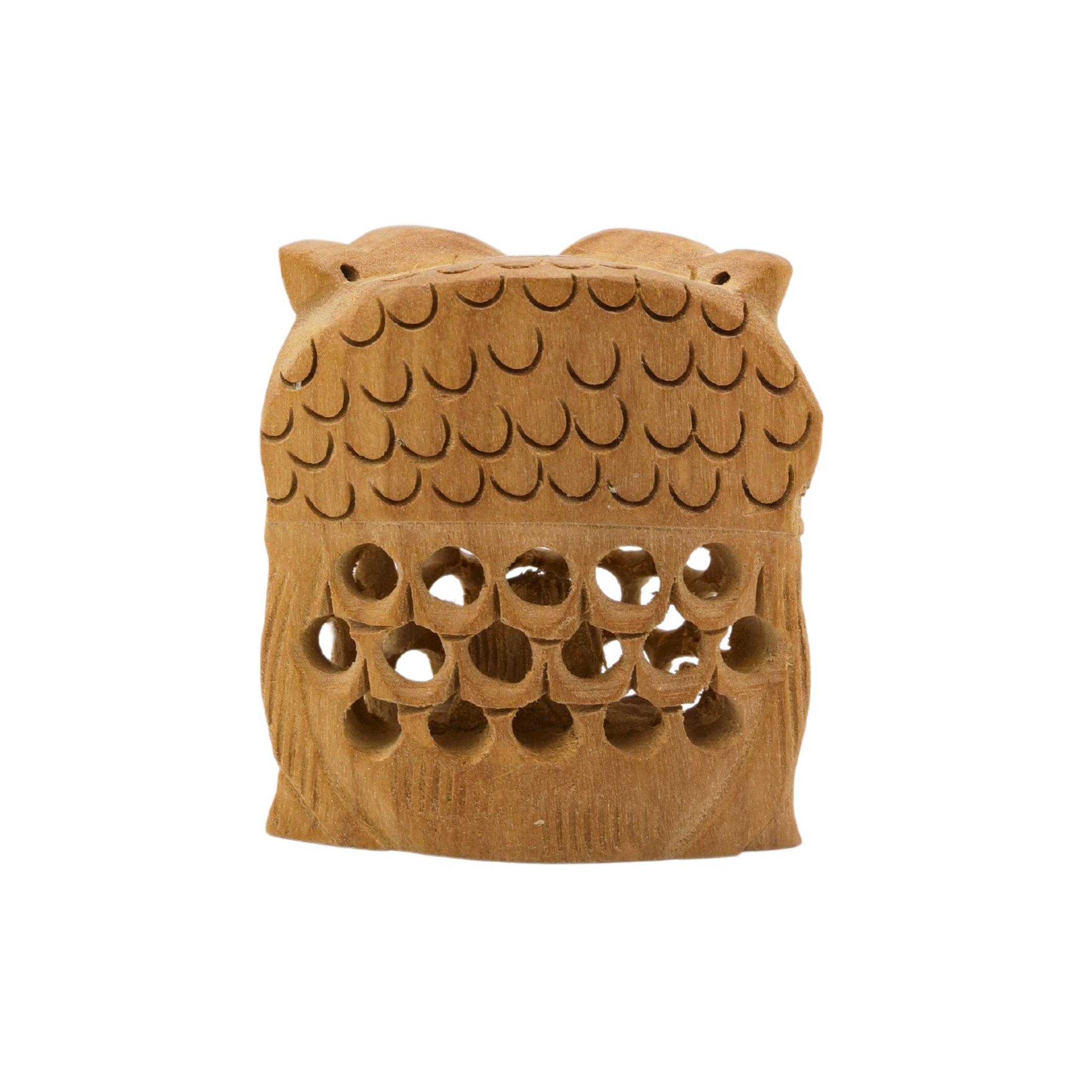 Natriel Wooden Owl Statue