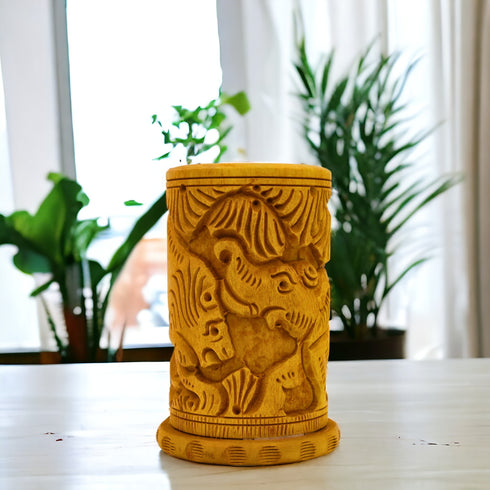 Natriel Wooden Pen Stand