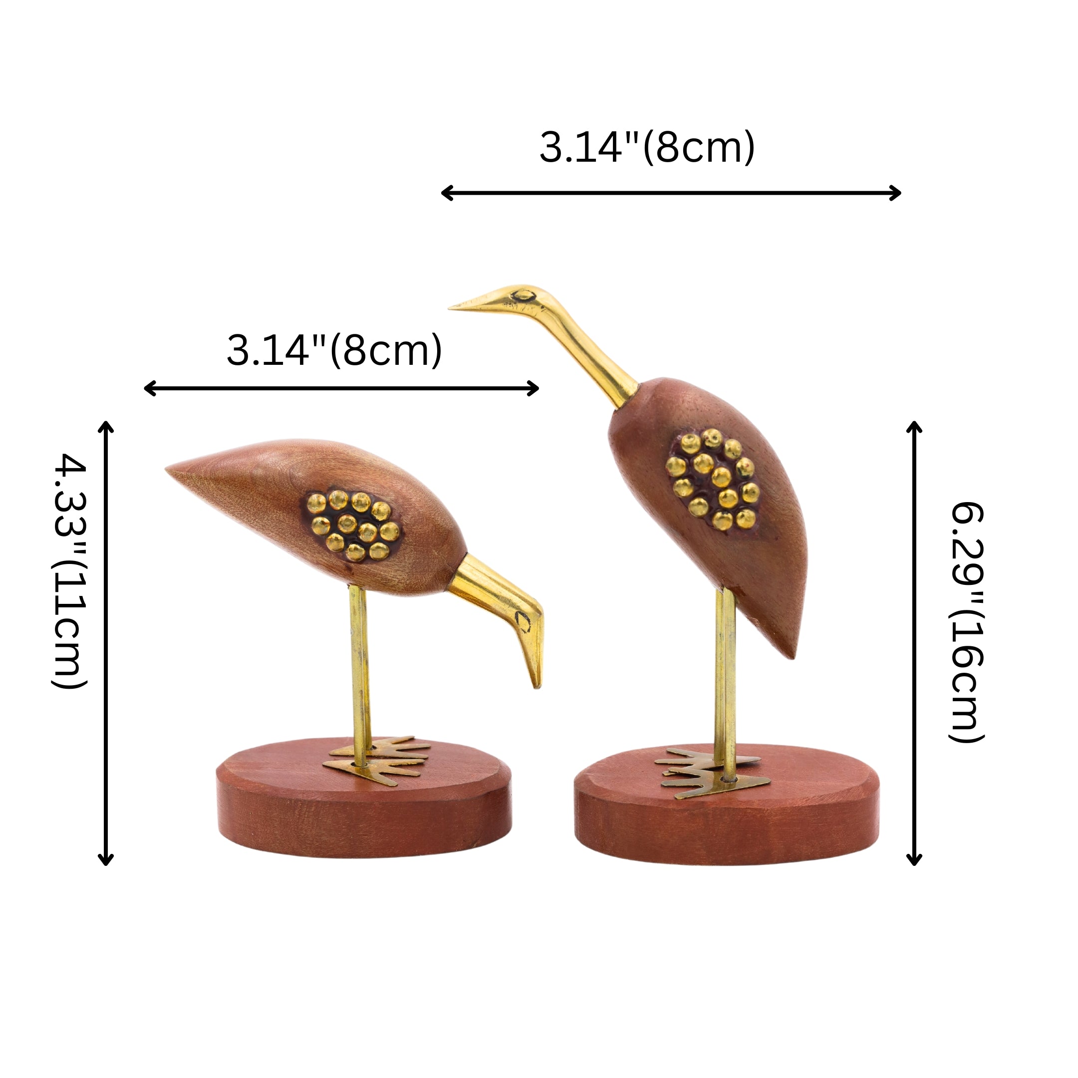 Natriel Wooden Swan Set