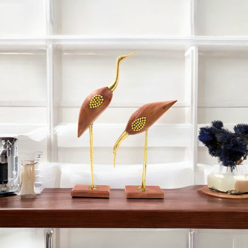 Natriel Wooden Swan Set