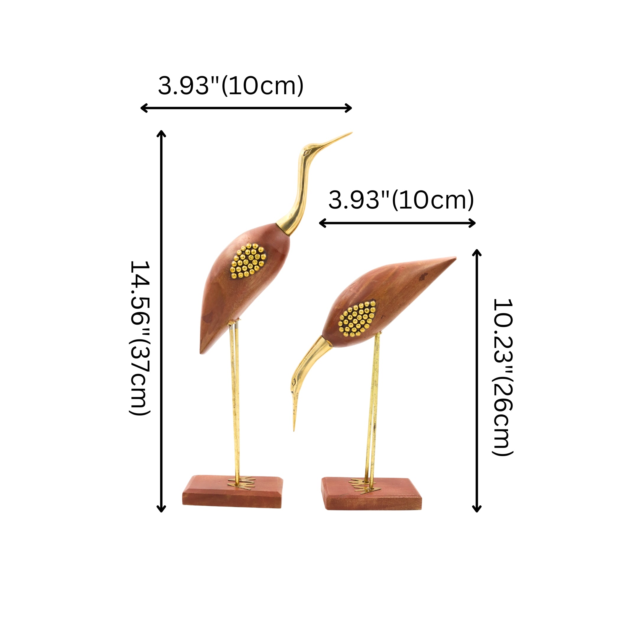 Natriel Wooden Swan Set