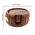 Natriel Wooden Tea Coasters Set