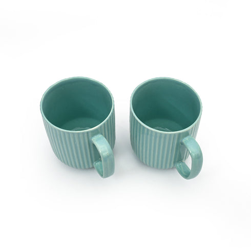 Ocean Blue Ceramic Cup set (Set of 2)