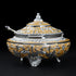 Ornamental Enamel Peach Dry Fruit Serving Bowl