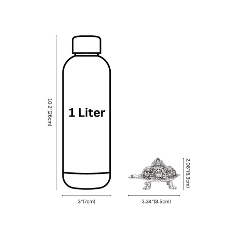 Ornate Silver-dplated Vastu Tortoise