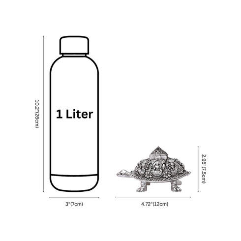 Ornate Silver-plated Vastu Tortoise