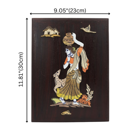 Mysore Inlay Rural life Painting