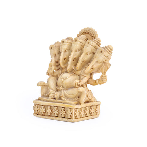 Panchmukhi Cultured Marble Ganesha