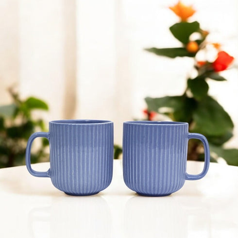 Pastel Blue Ceramic cup set (Set of 2)