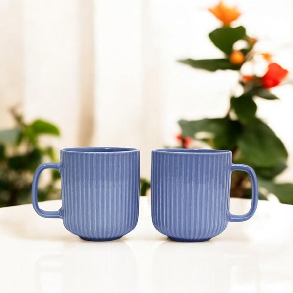 Pastel Blue Ceramic cup set (Set of 2)